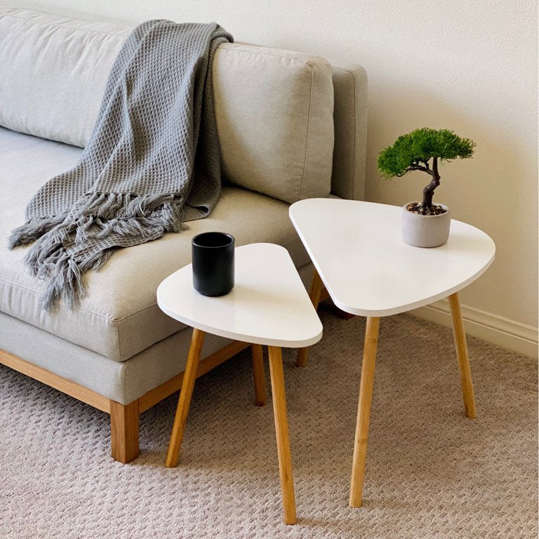 White nesting table r8
