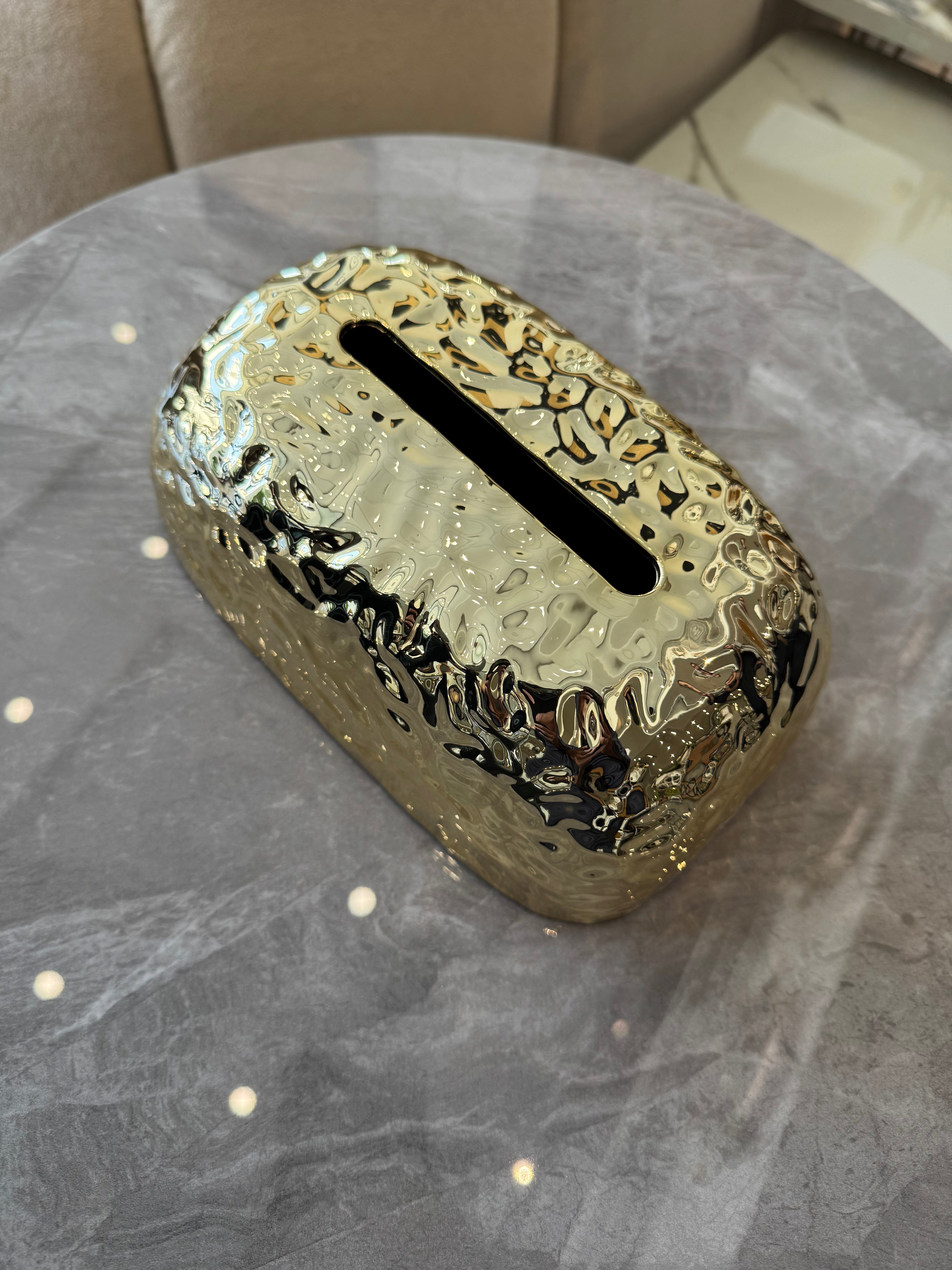 Gold tissue box g1