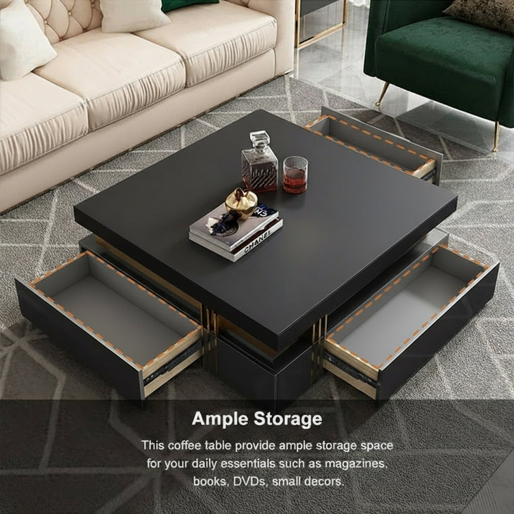 Trimied coffee table
