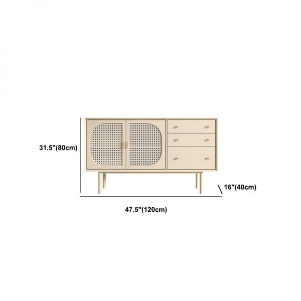 Rain rattan side board