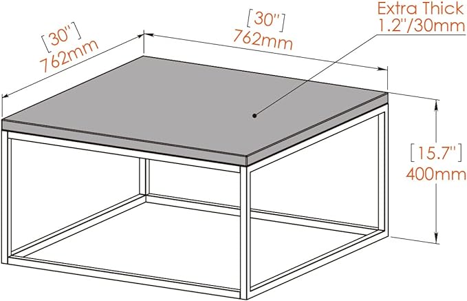 bella natural oak square coffee table
