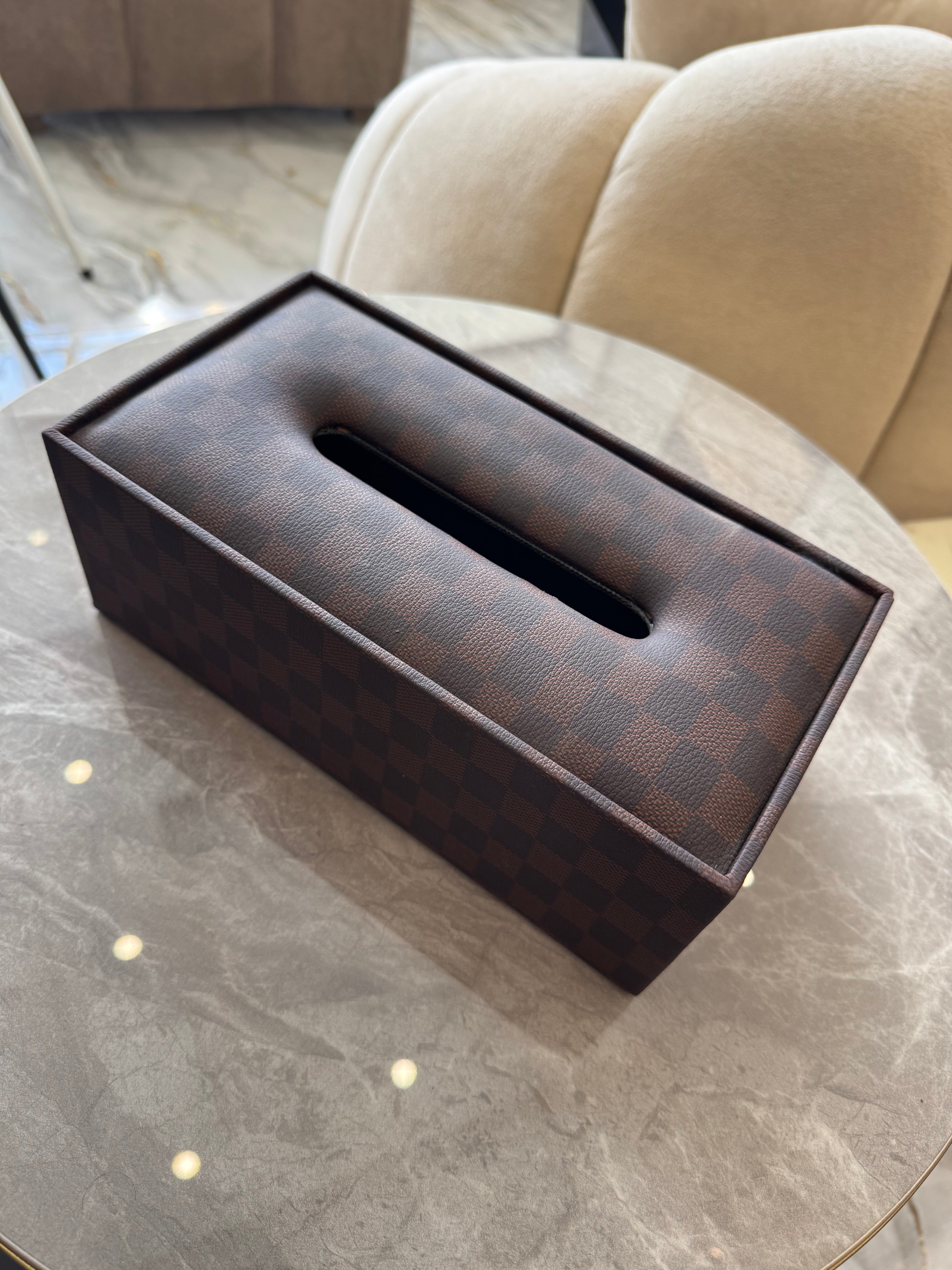 Leather tissue box t2