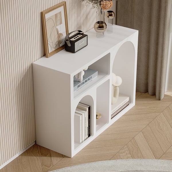 Codiys white rectangle end table