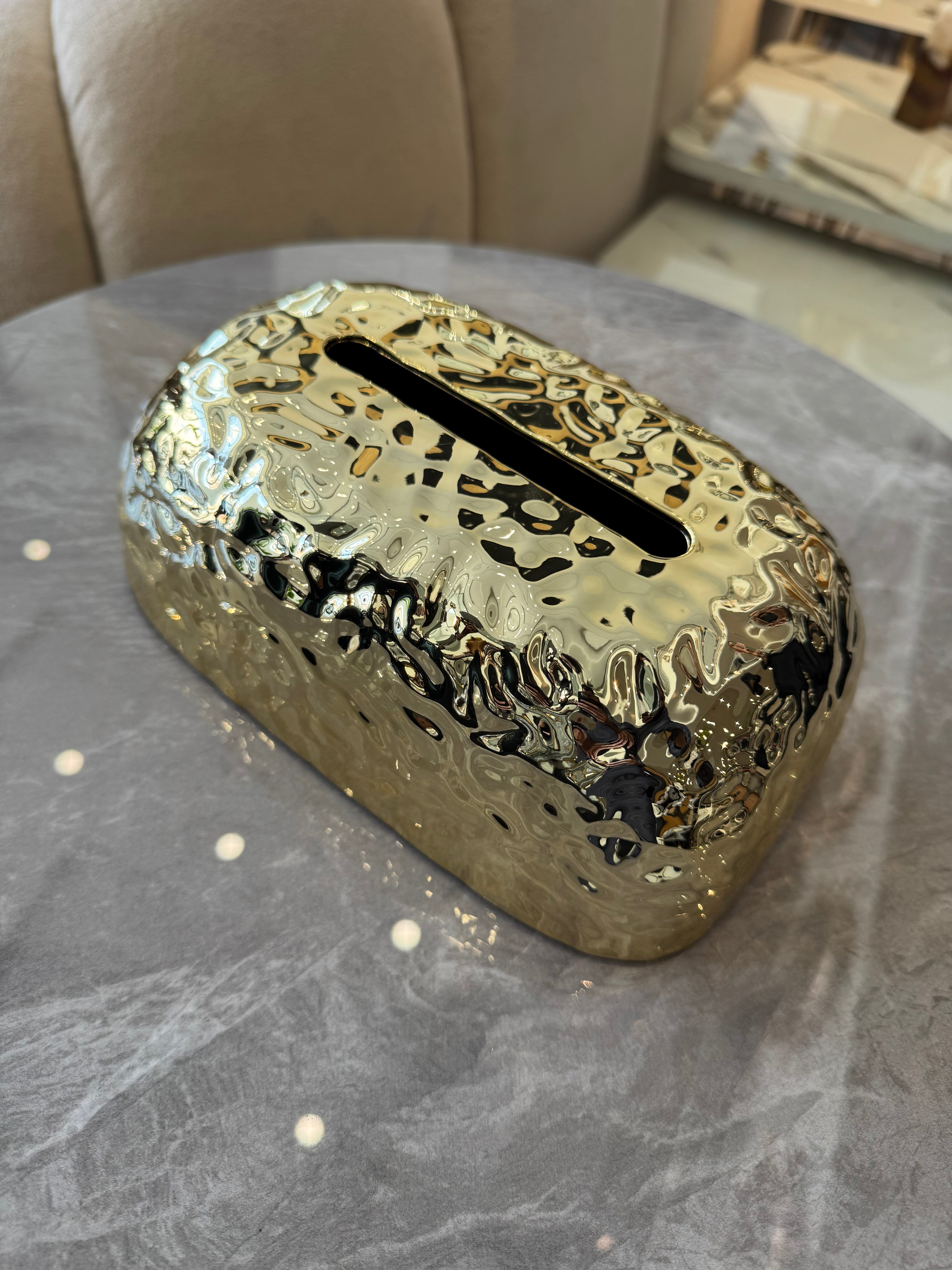 Gold tissue box g1