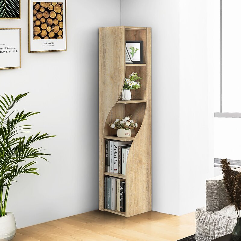 Aleesa corner book rack