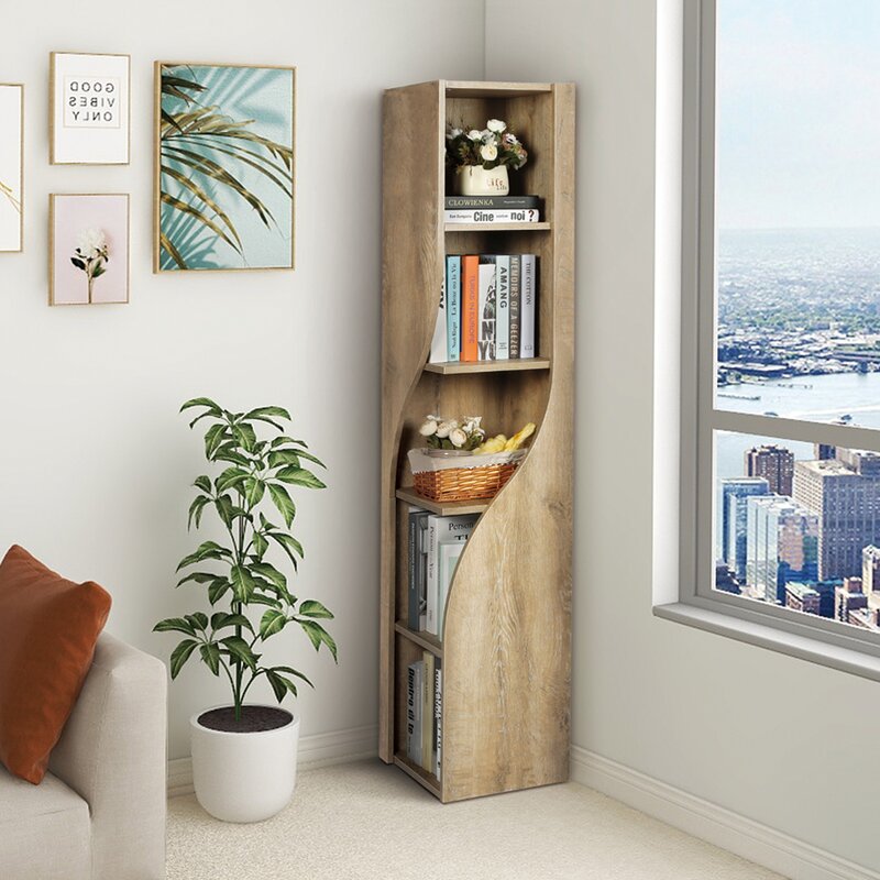 Aleesa corner book rack