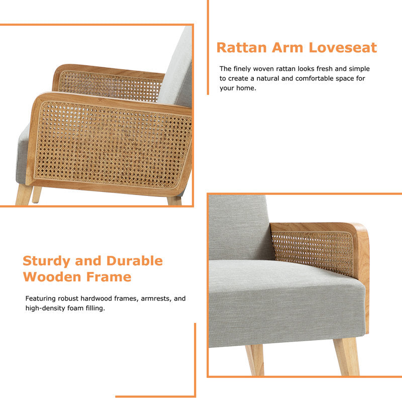 Arthena 43'' Upholstered Loveseat