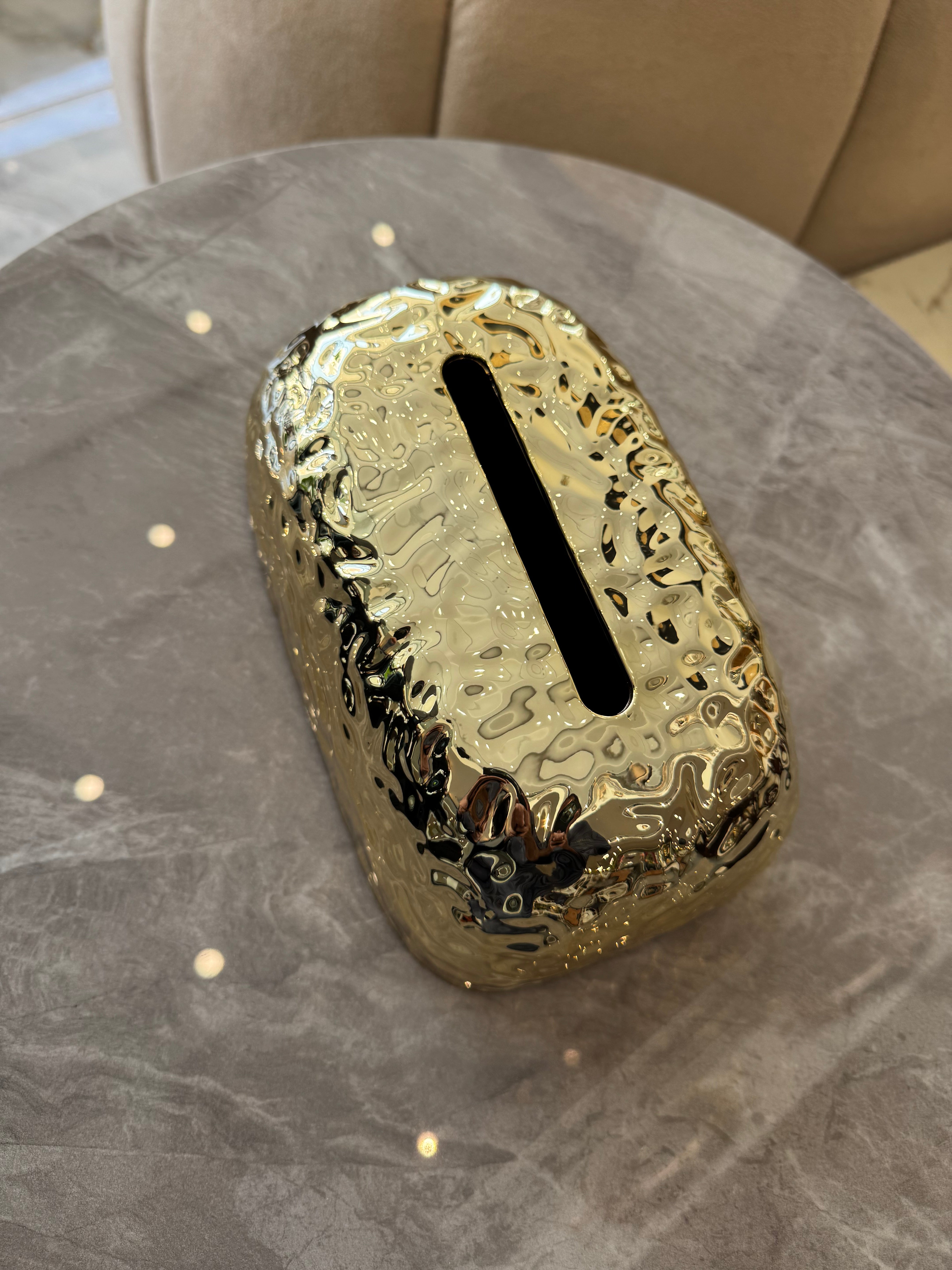 Gold tissue box g1