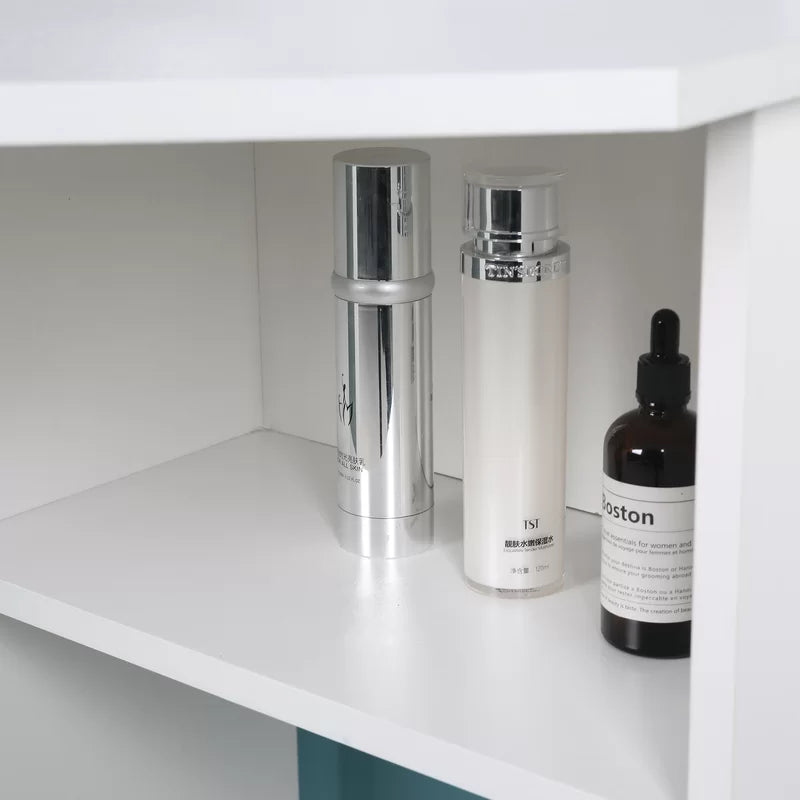 Corner makeup vanity