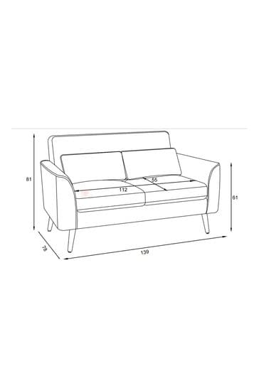 Stain two seater sofa