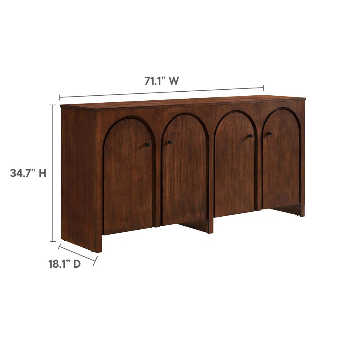 modway 71" wide sideboard