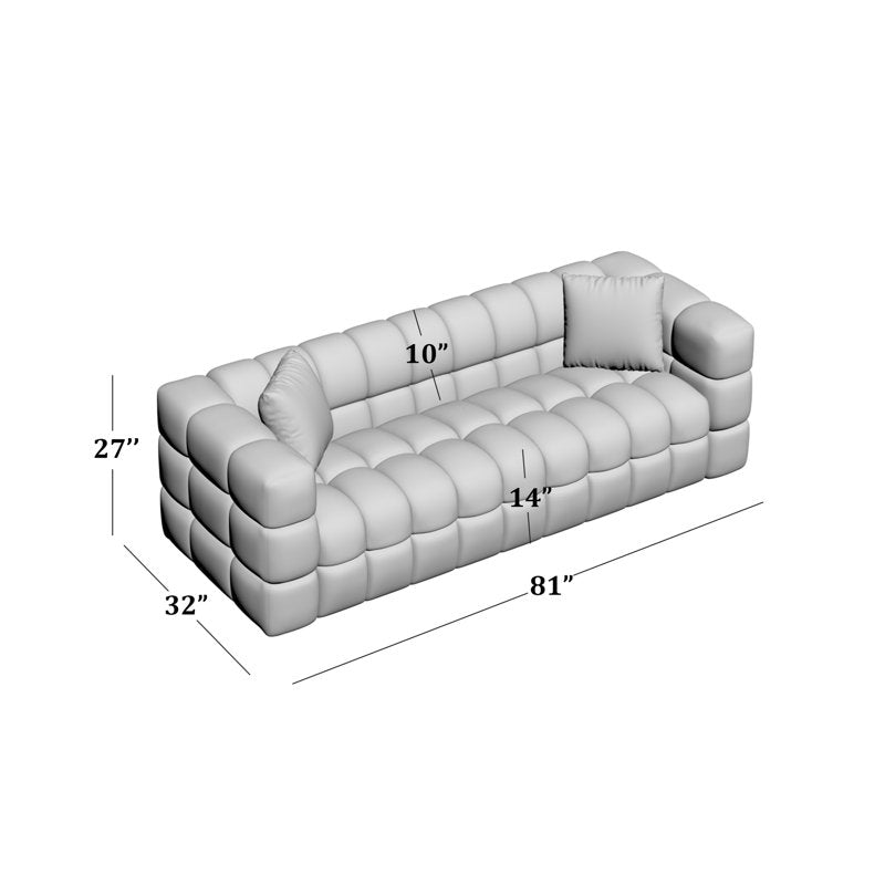 Nica 81" boucle sofa