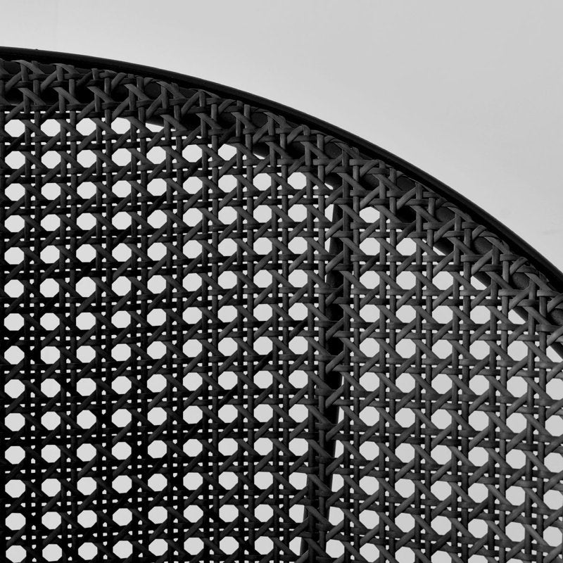 Pine rattan 4 chairs dinning