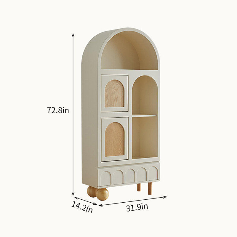Ibex curved book case