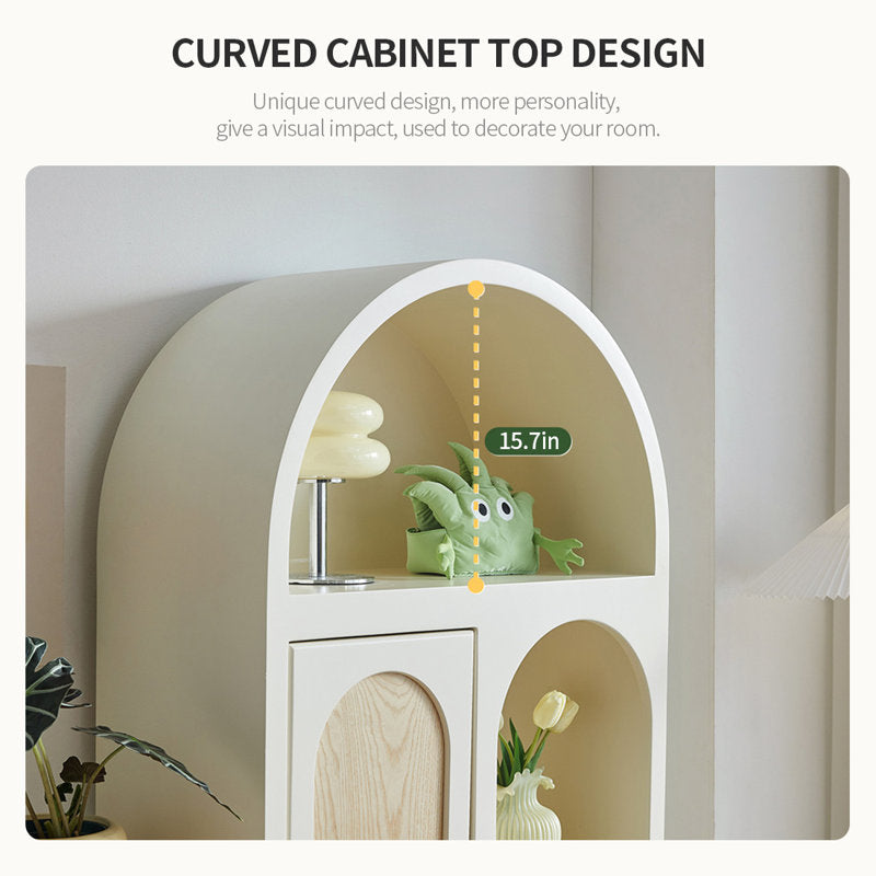 Ibex curved book case