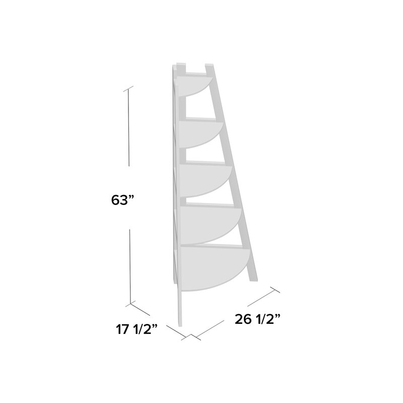 Tisha corner book rack