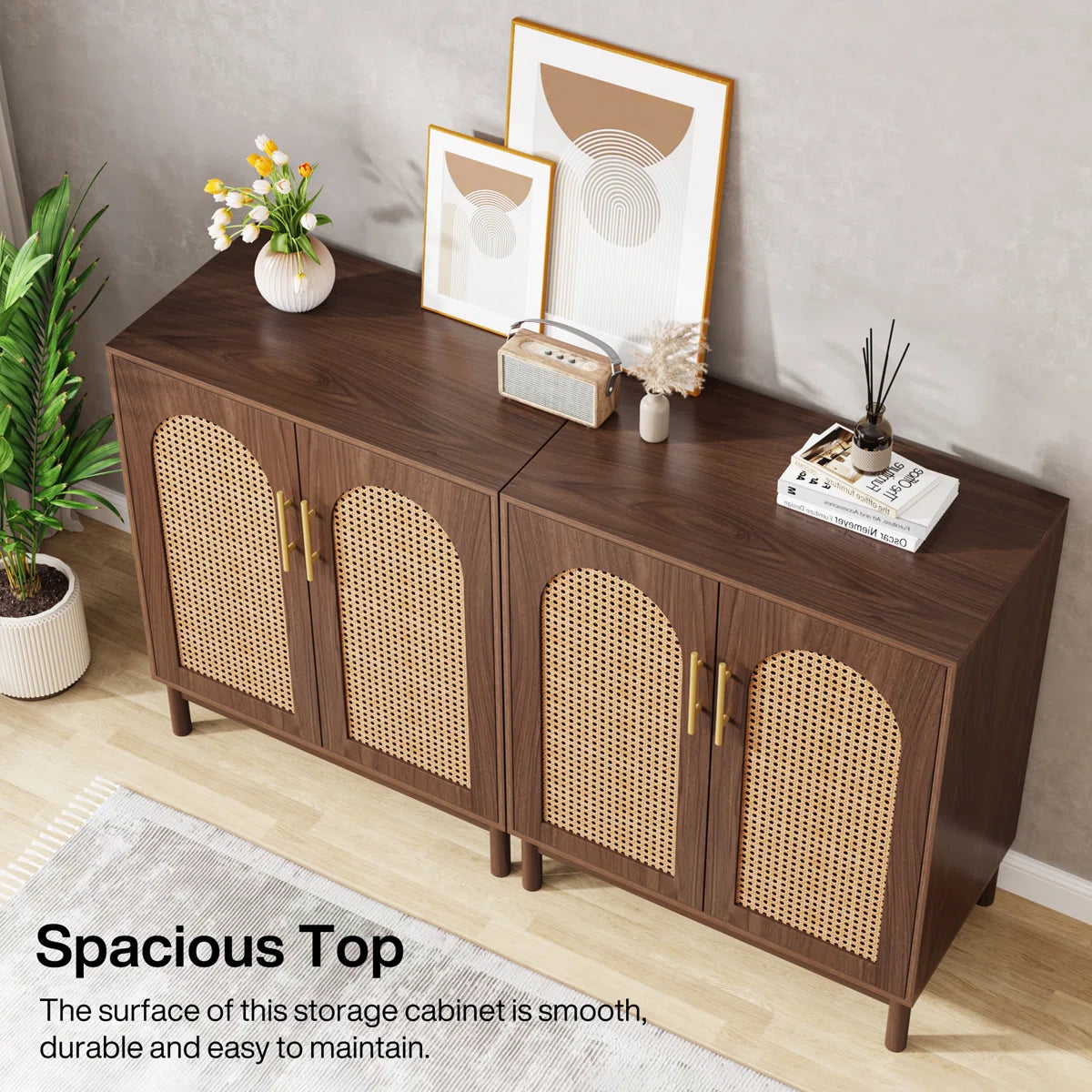 willi rattan sideboard