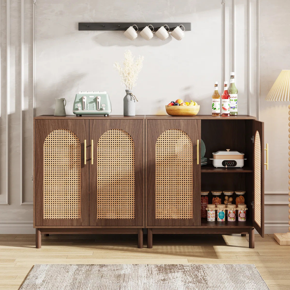 willi rattan sideboard