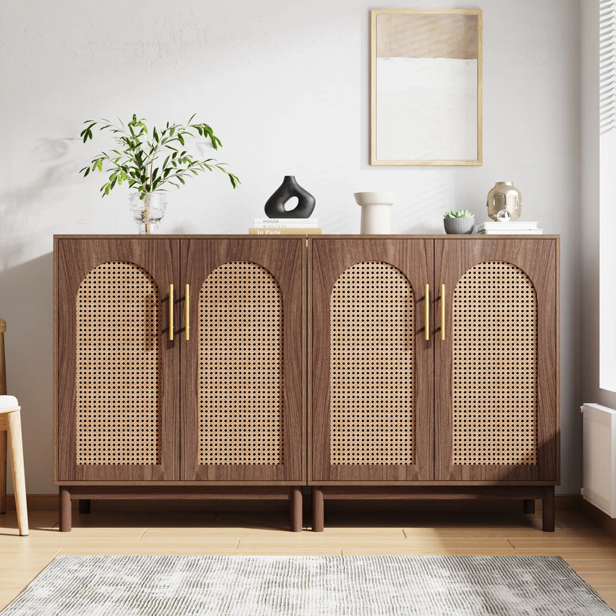 willi rattan sideboard