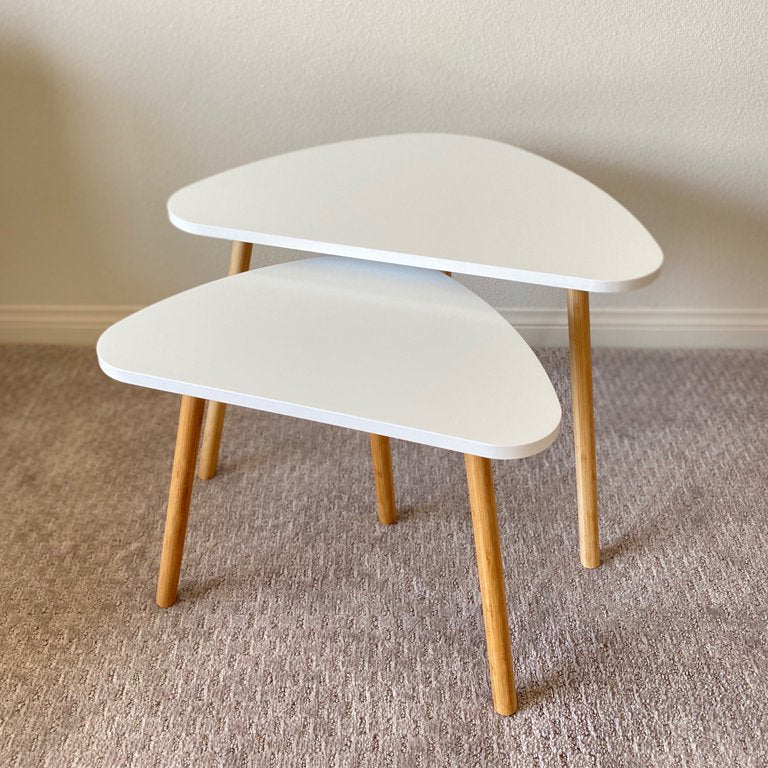 White nesting table r8