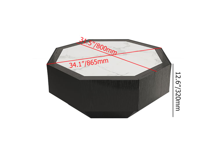 Octogonal coffee table