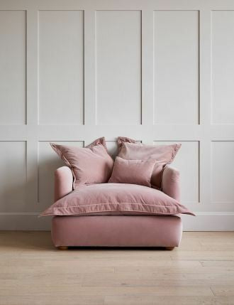 Rose & grey sofa