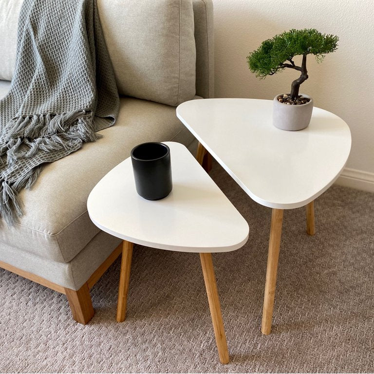 White nesting table r8
