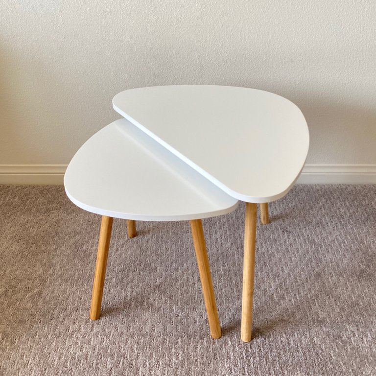 White nesting table r8