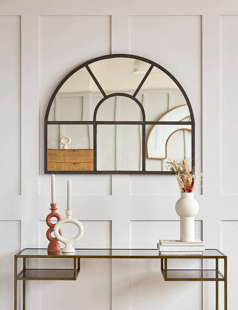 Mantle arch mirror