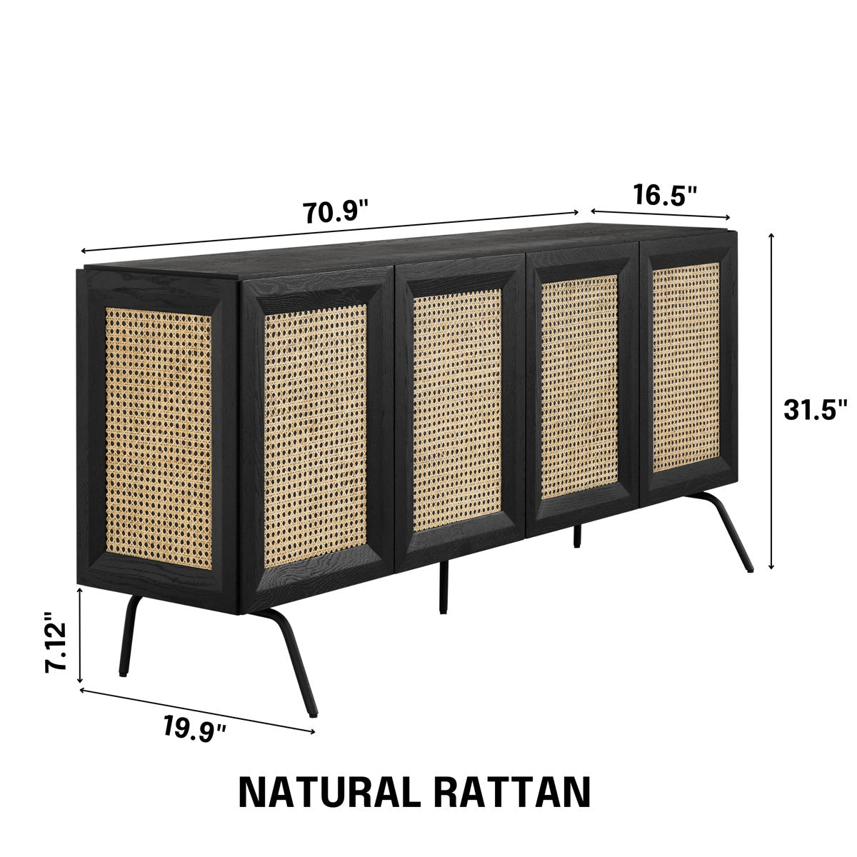 Higo rattan console