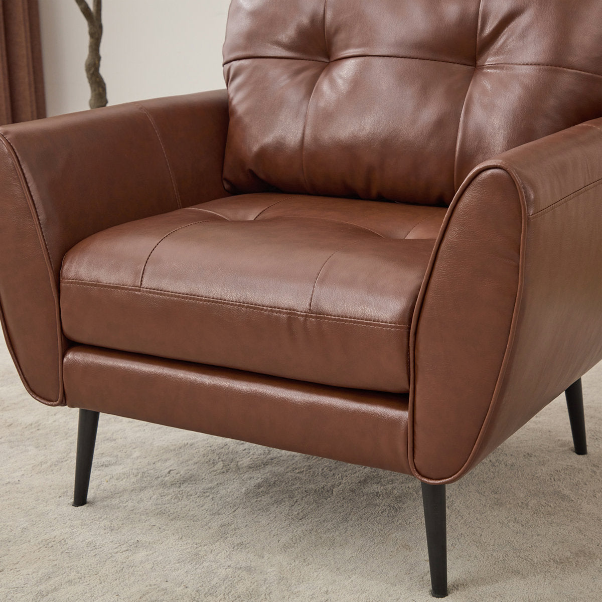 Oliver leather sofa chairs