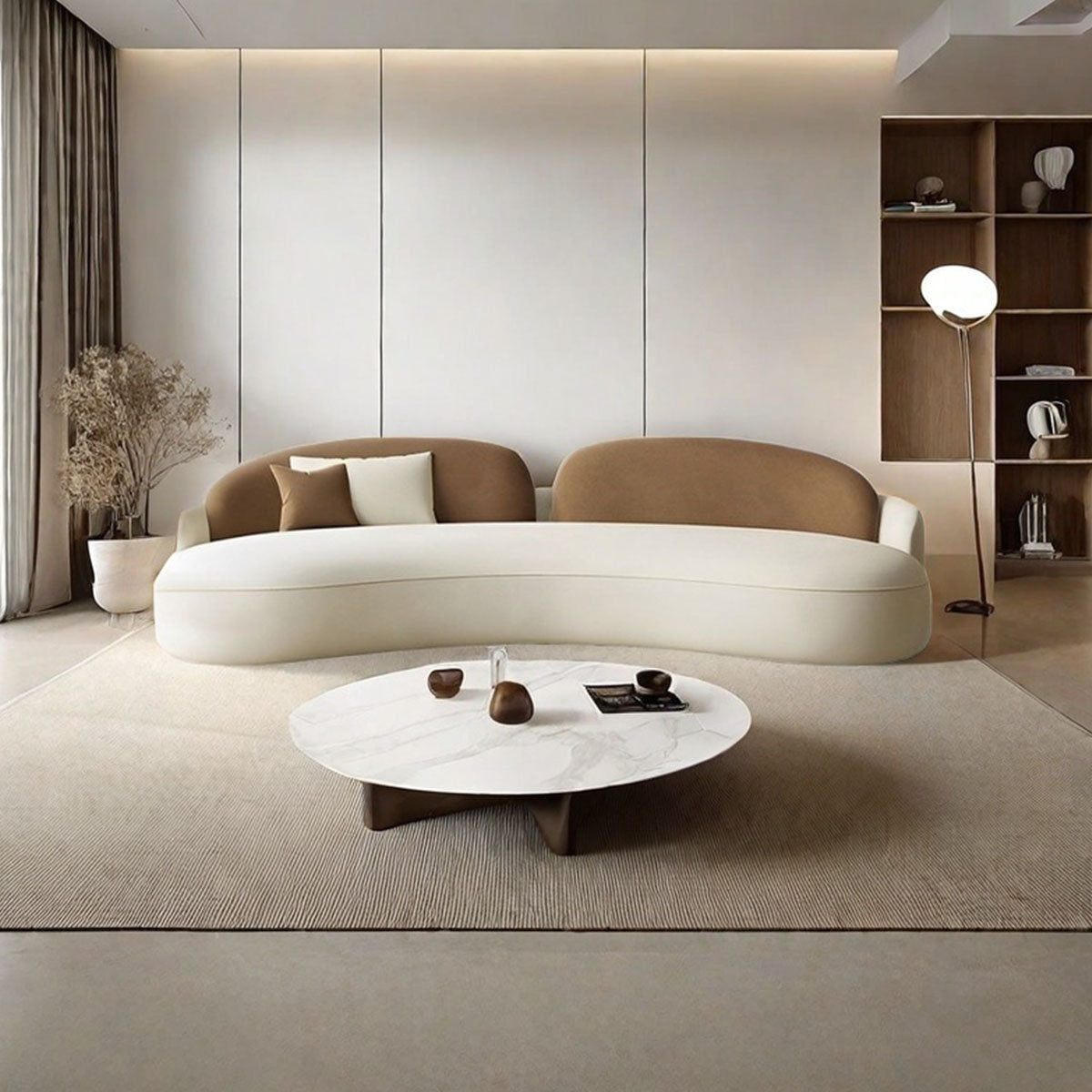 Dupe curved sofa