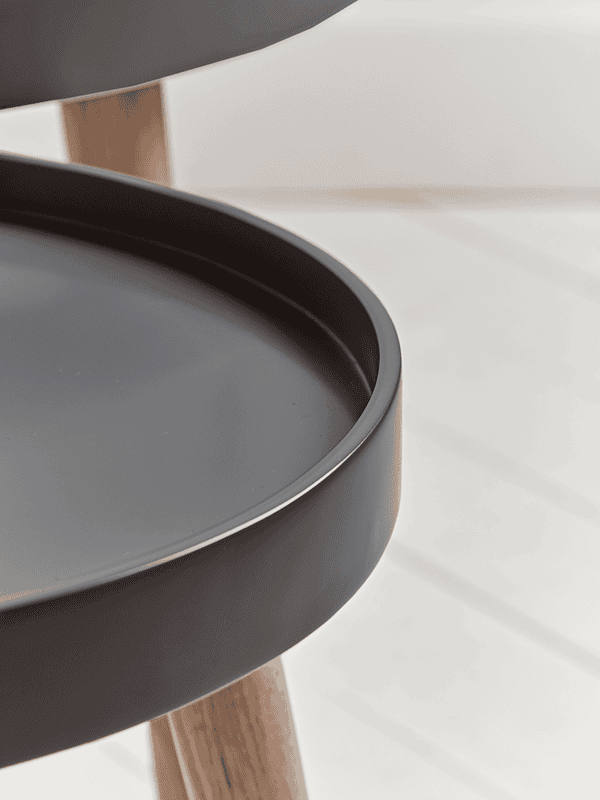 Mila nesting table dark grey