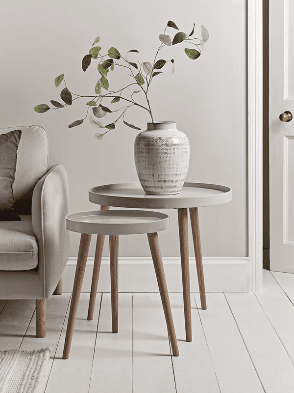 Mila grey nesting tables